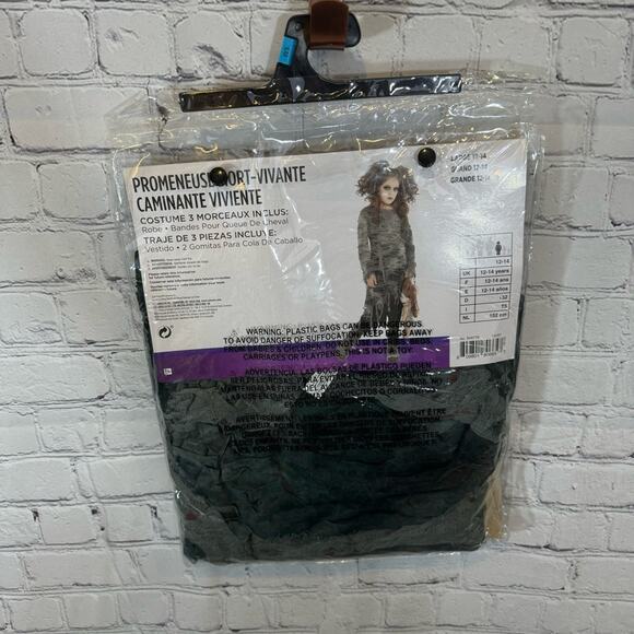 Undead Walker Zombie Girl’s Halloween Costume Sz: L 12-14 NWT - Picture 3 of 4